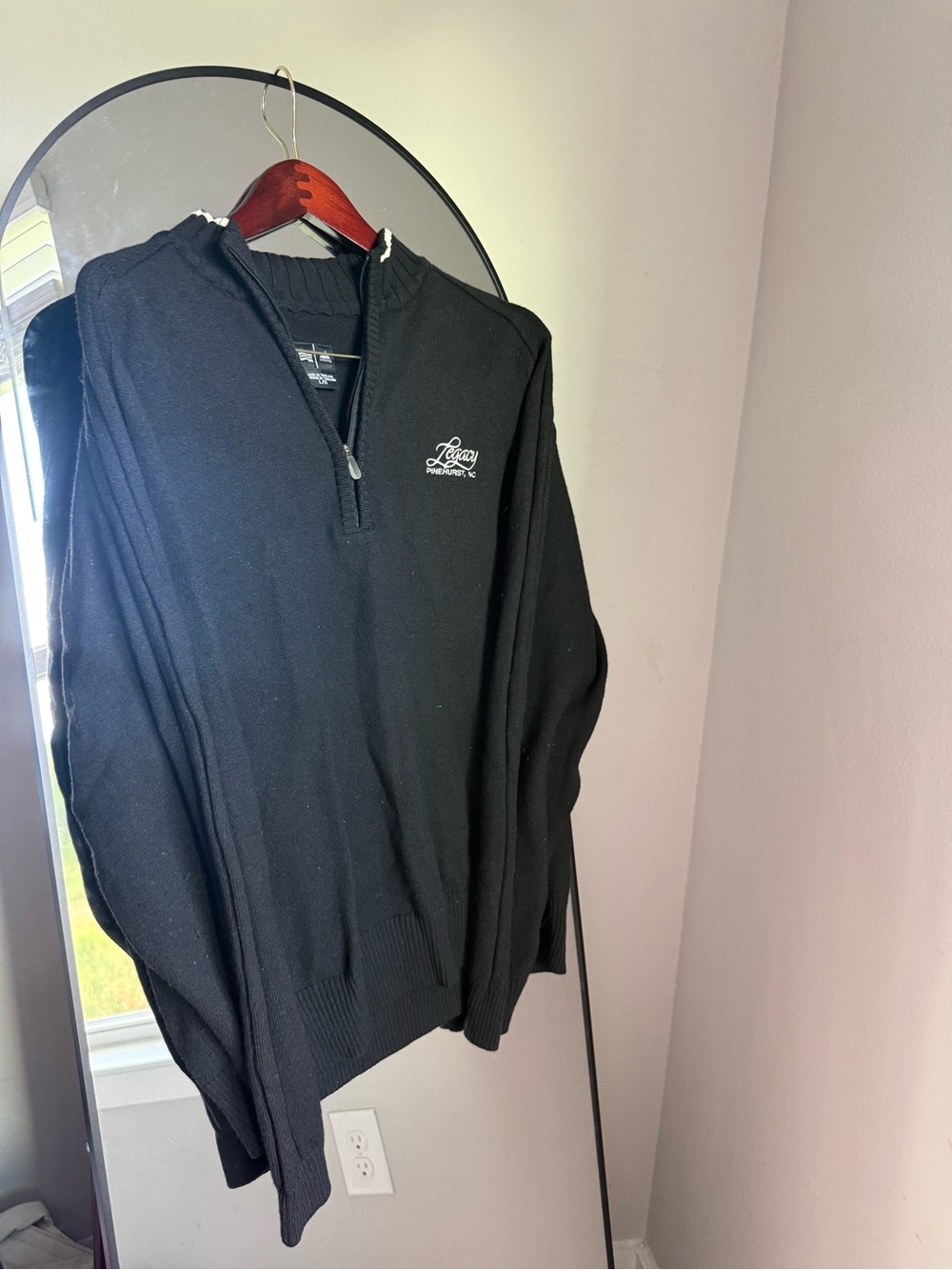 Adidas Wool Quarter-Zip Golf Pullover Sweater Size Large